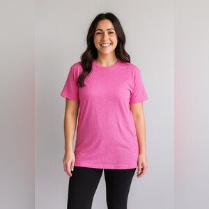 American Eagle Oversized Pink Linen Tee XXS NWOT